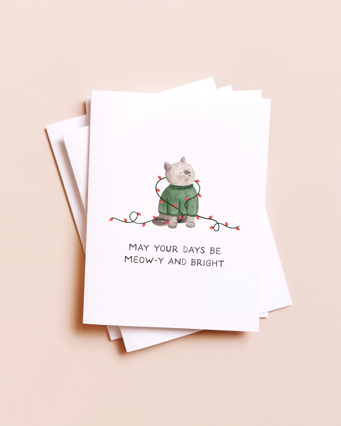 Meow-y and Bright Card
