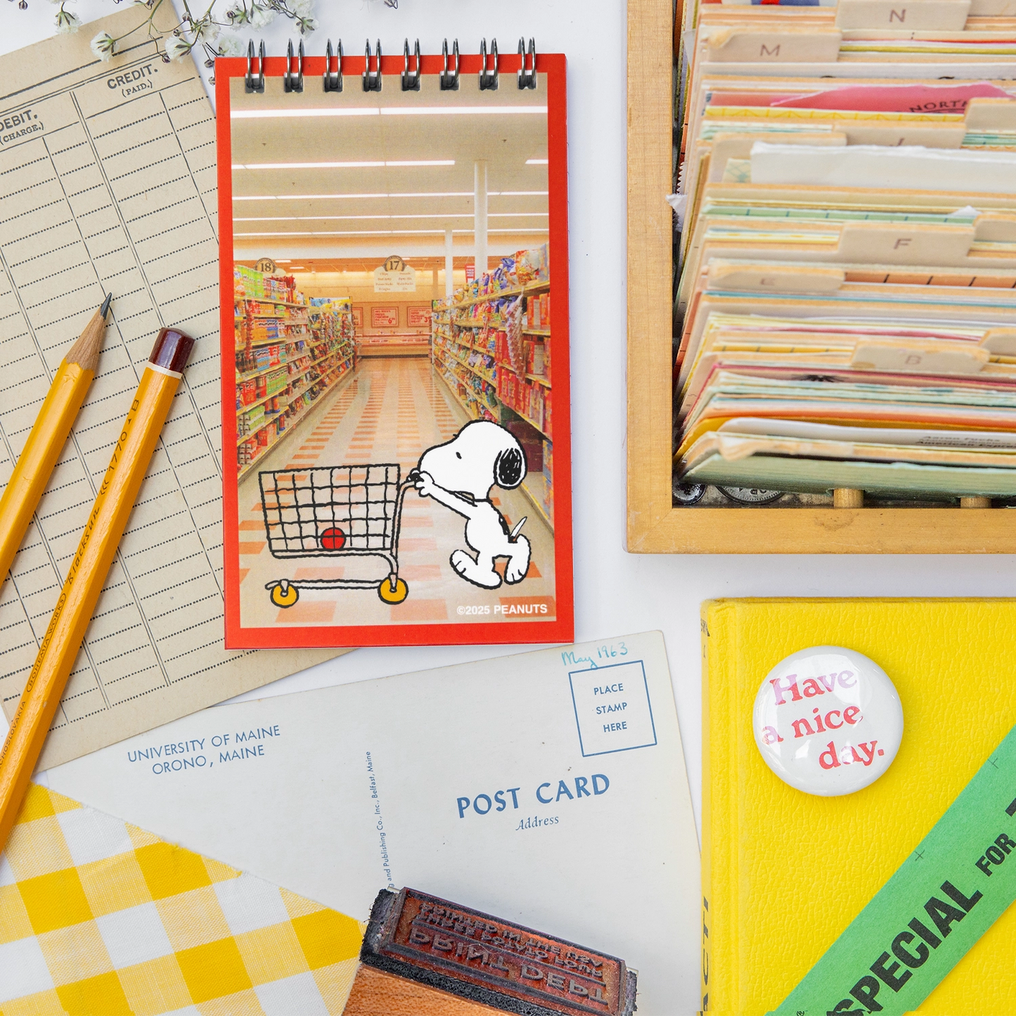 Peanuts® Snoopy Grocery Mini Notebook