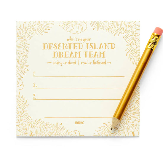 Desert Island Place Cards by Color Box Design & Letterpress