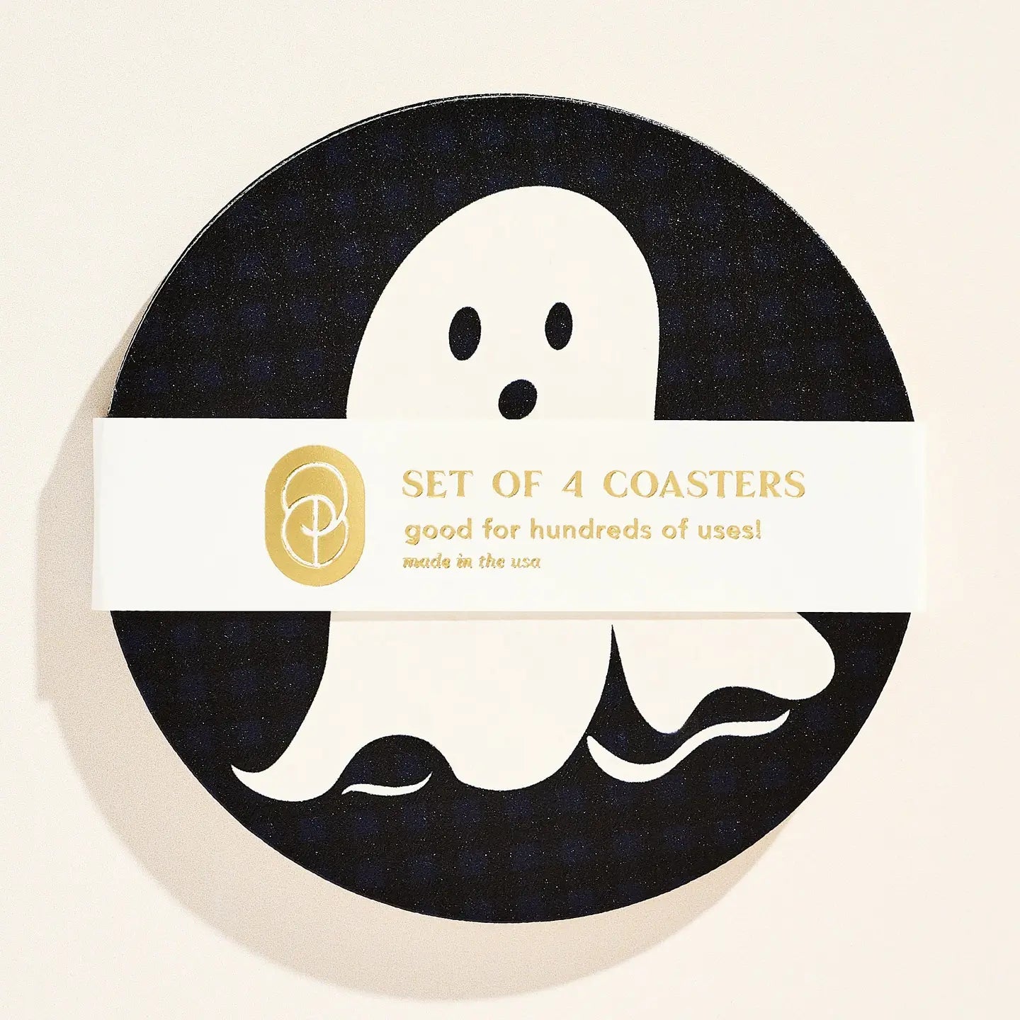 Spooky Ghost Paper Coasters