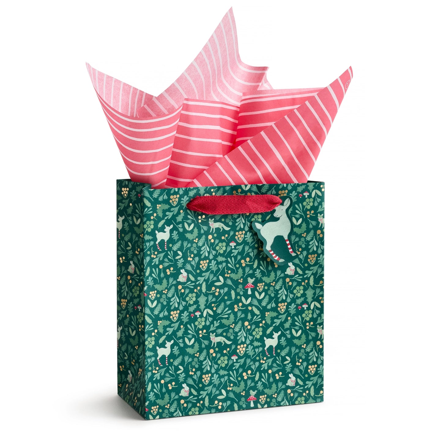 Medium Winter Forest Christmas Gift Bag