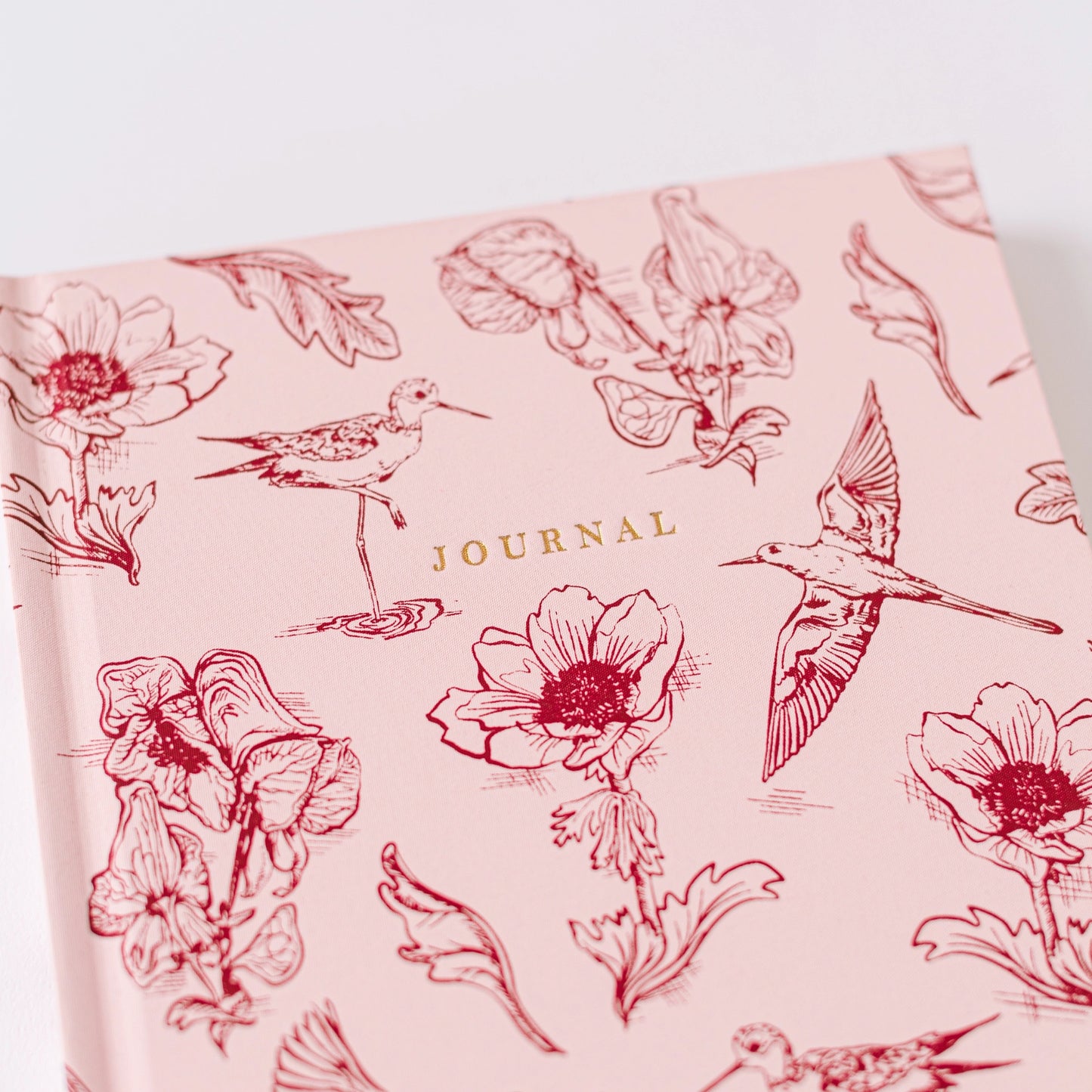 Pink Bird Toile Journal