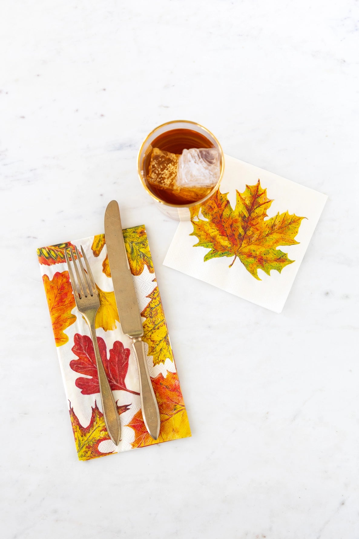 Fall Foliage Cocktail Napkin