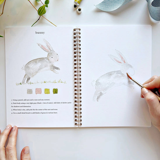 Animals Watercolor Workbook by Emily Lex Studio