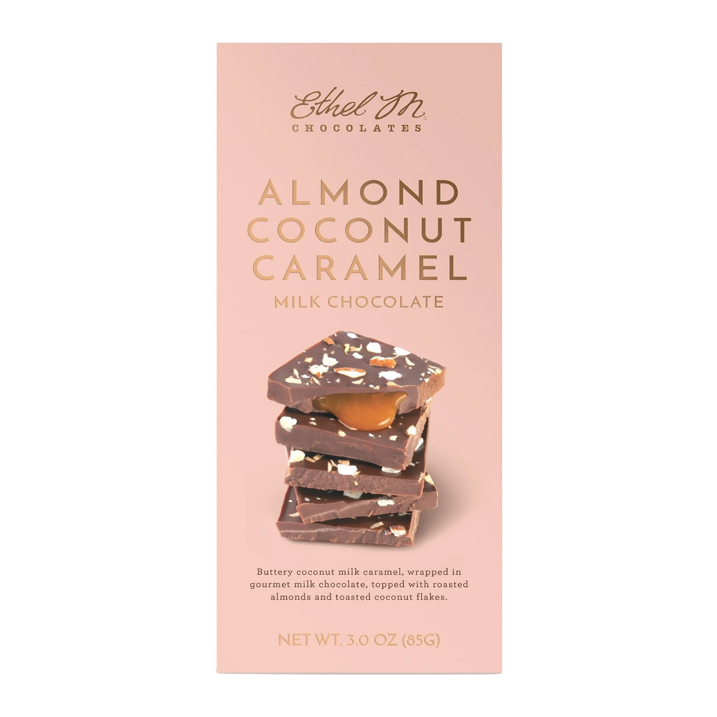 Almond Coconut Caramel Milk Chocolate Tablet Bar by Ethel M Chocolates
