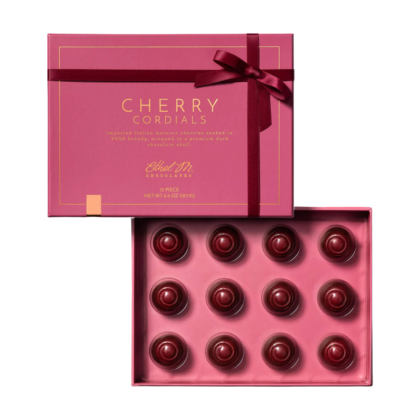 Premium 12pc Cherry Cordial Assortment by Ethel M Chocolates