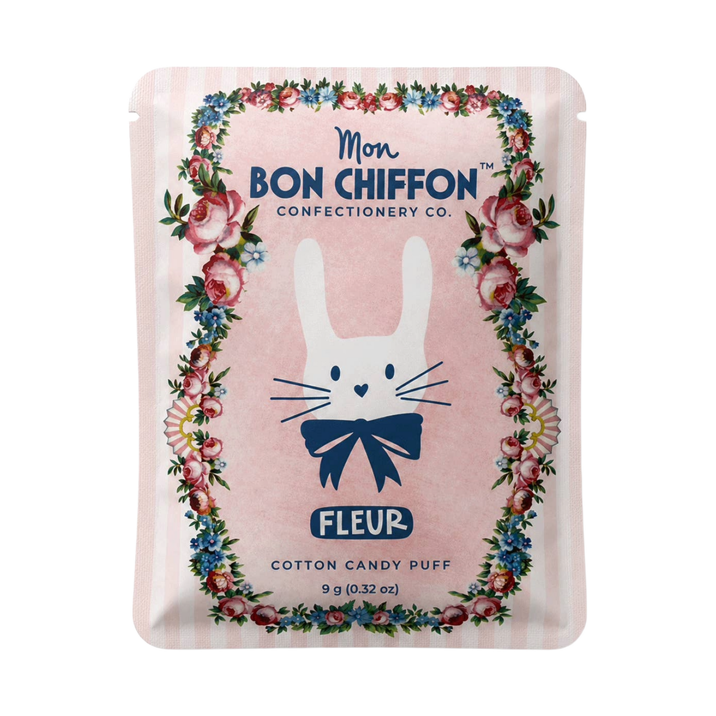 Fleur Rose Macaron Cotton Candy Puff