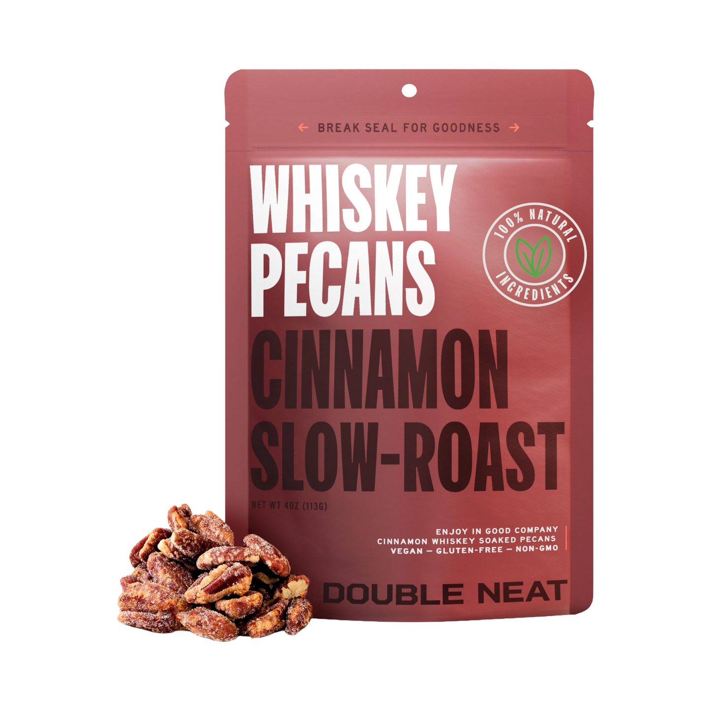 Cinnamon Whiskey Pecans by Double Neat