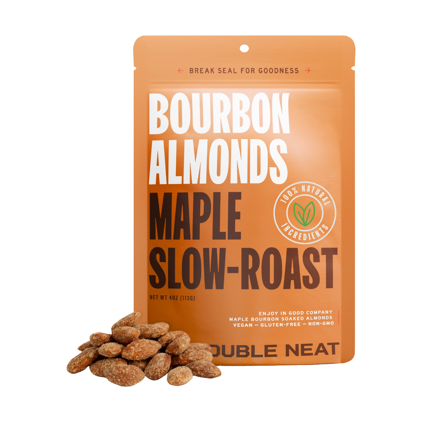 Maple Bourbon Almonds by Double Neat