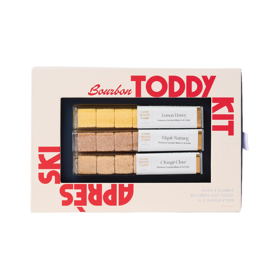 Bourbon Toddy Cocktail Cube Trio