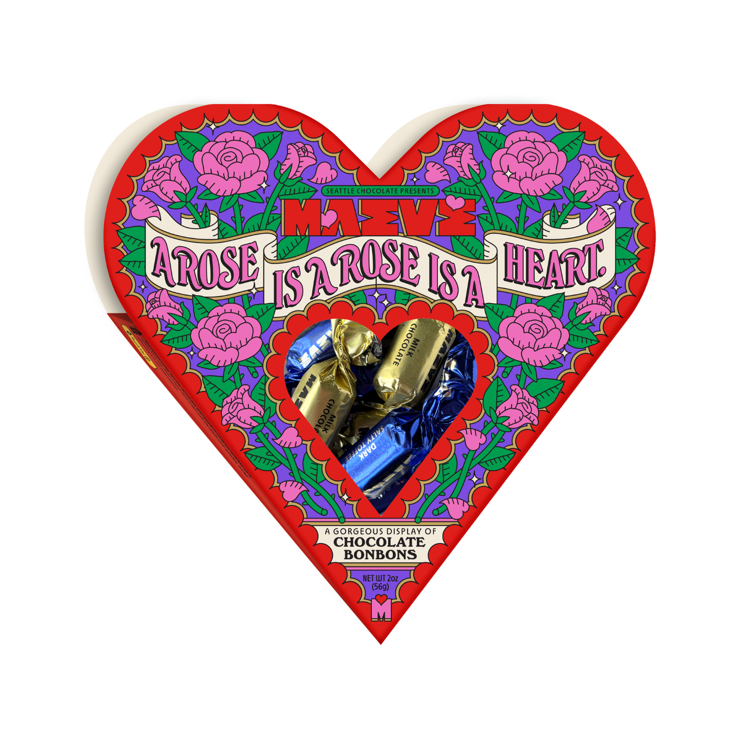 A Rose Is A Heart Valentine's Bonbons Box