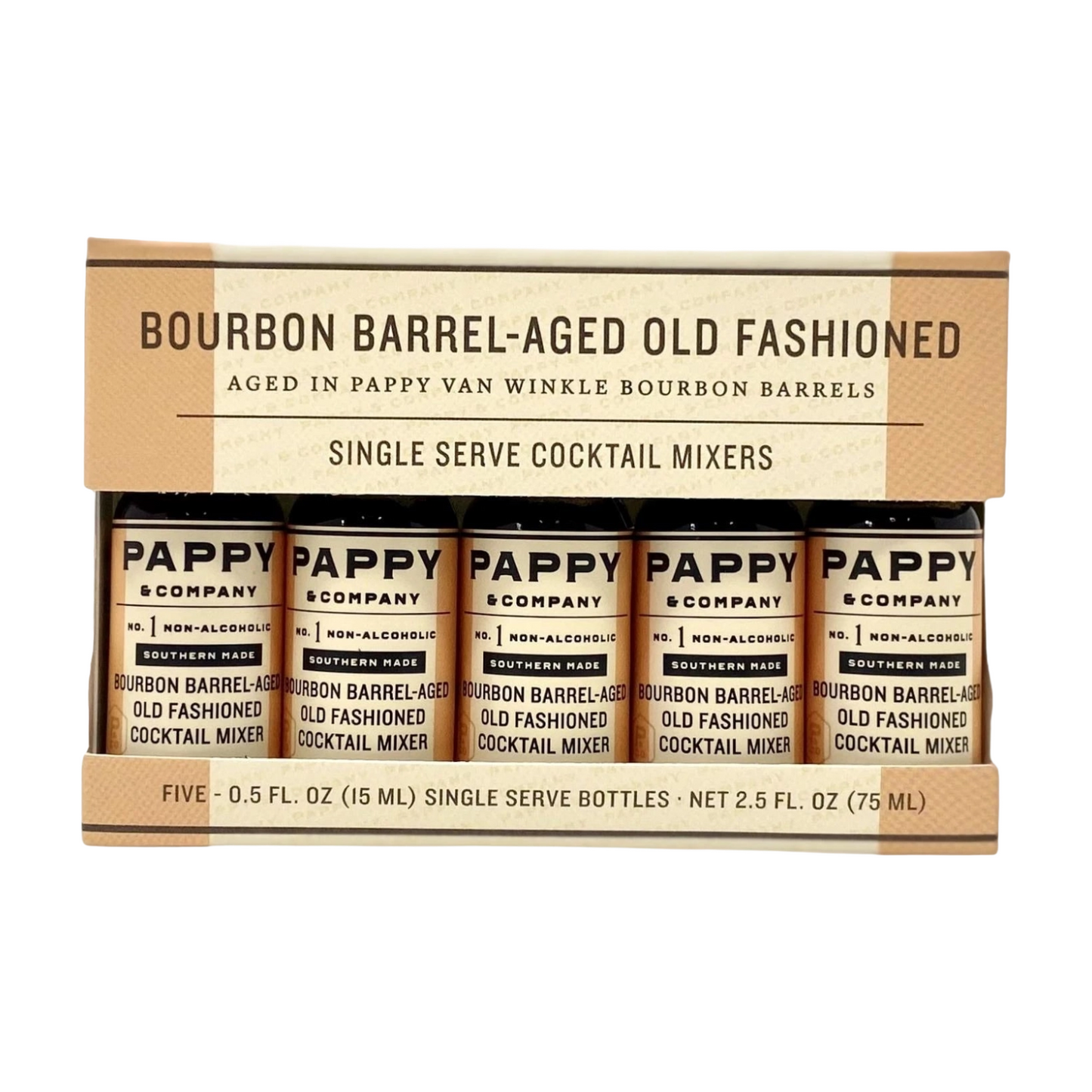 Pappy Bourbon Barrel-Aged Old Fashioned Mix - Single Serve 5 Pack