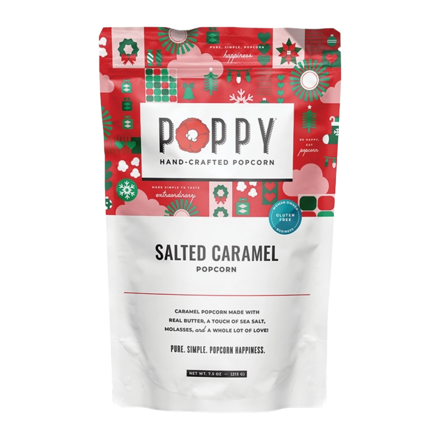 Poppy Holiday Salted Caramel Popcorn