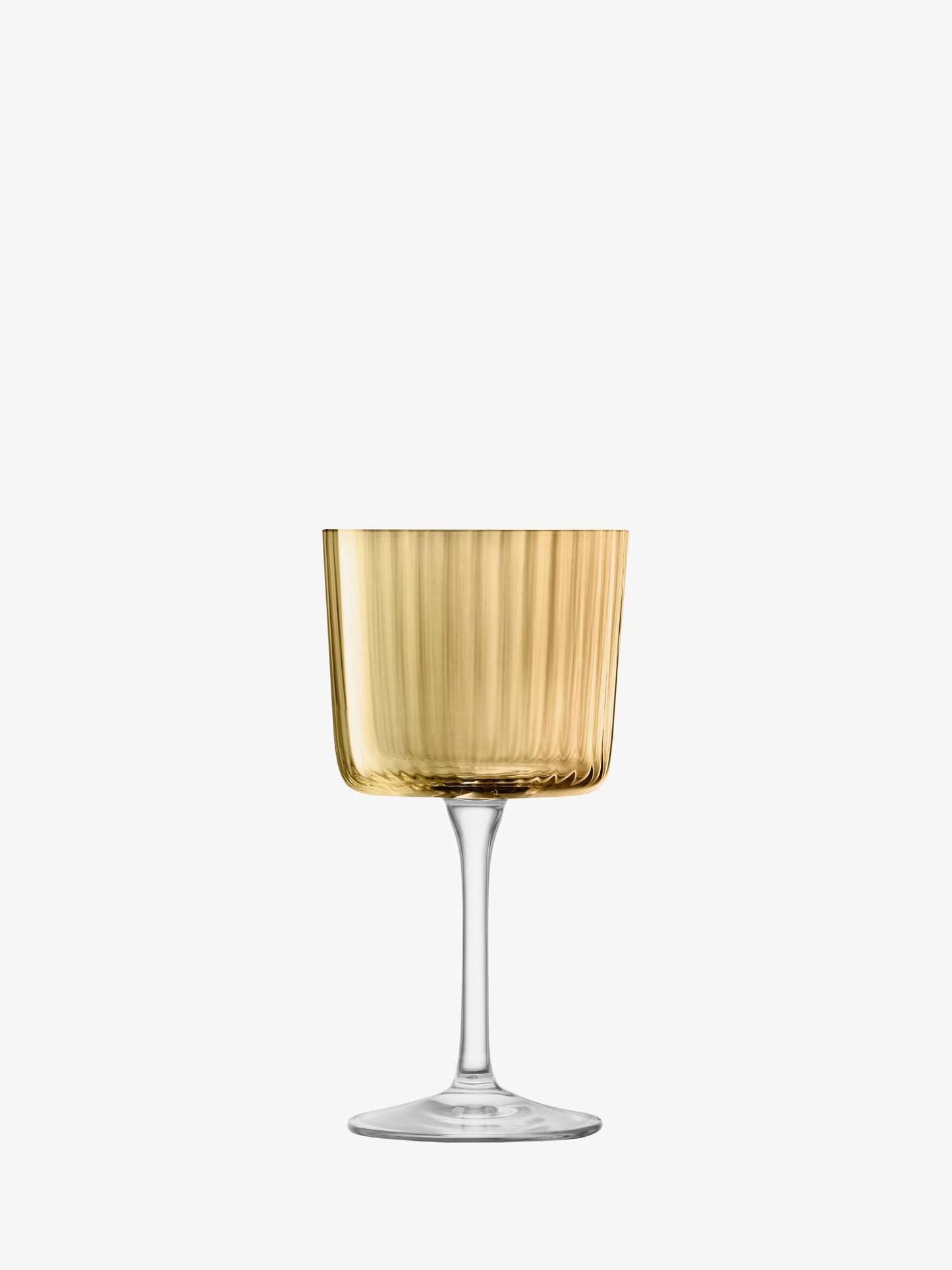Amber Wine Glass Set