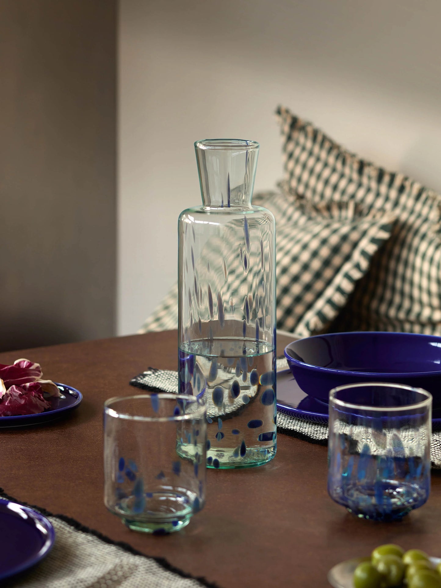 Ocean Blues Sea Glass Carafe