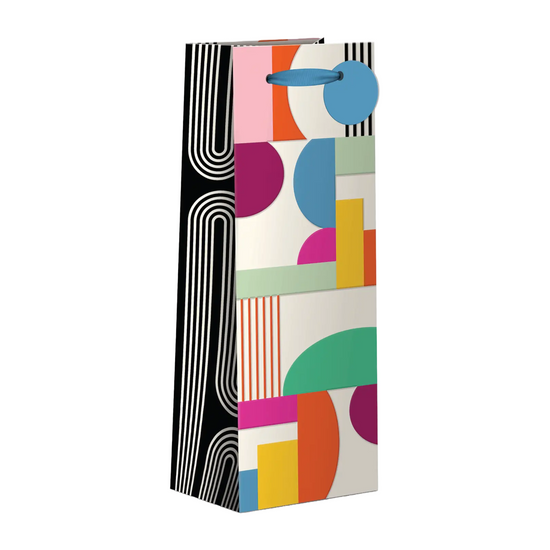 Geometric Party Wine Bag by Punch Studio