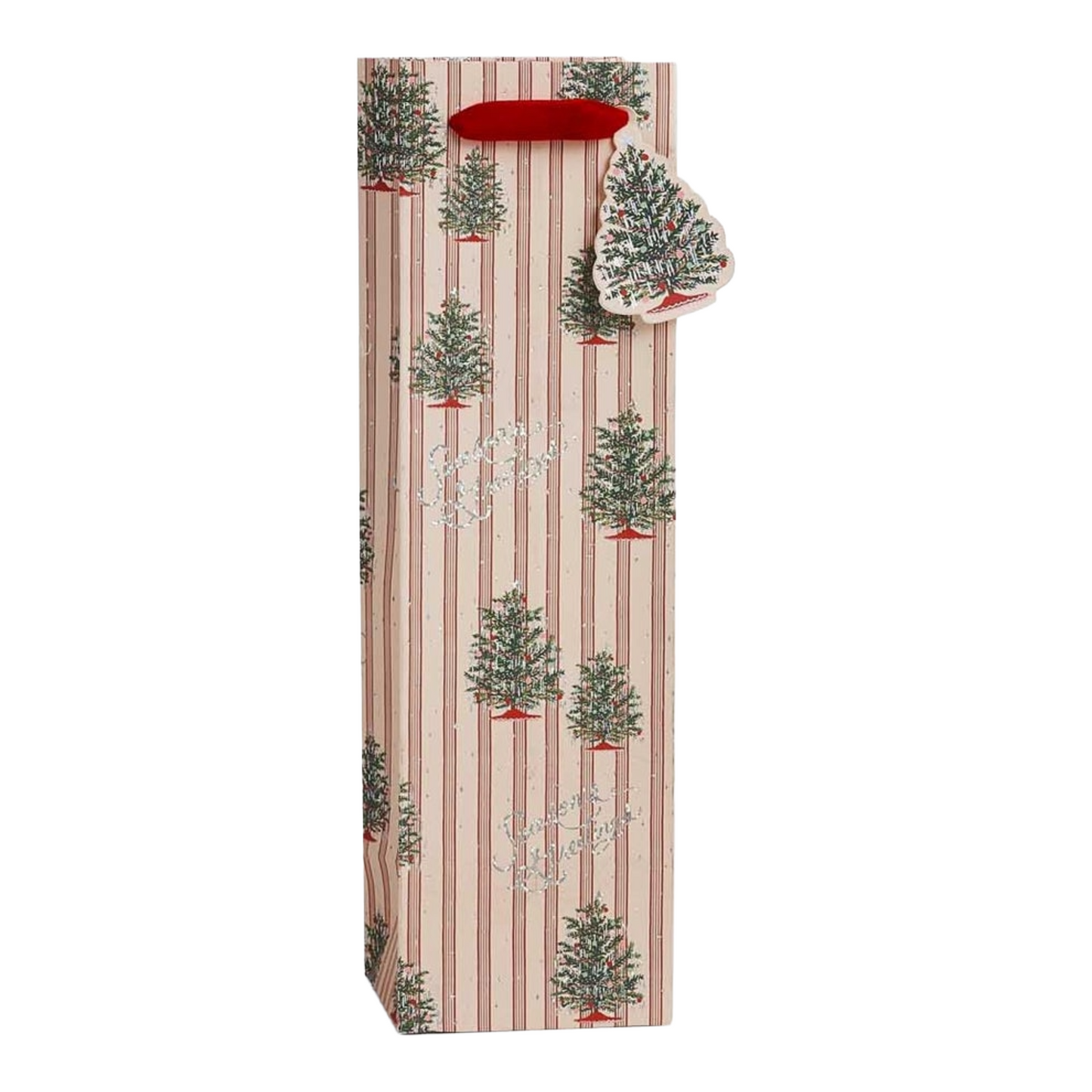 Rifle Paper Co. Tinsel Tree Wine Gift Bag