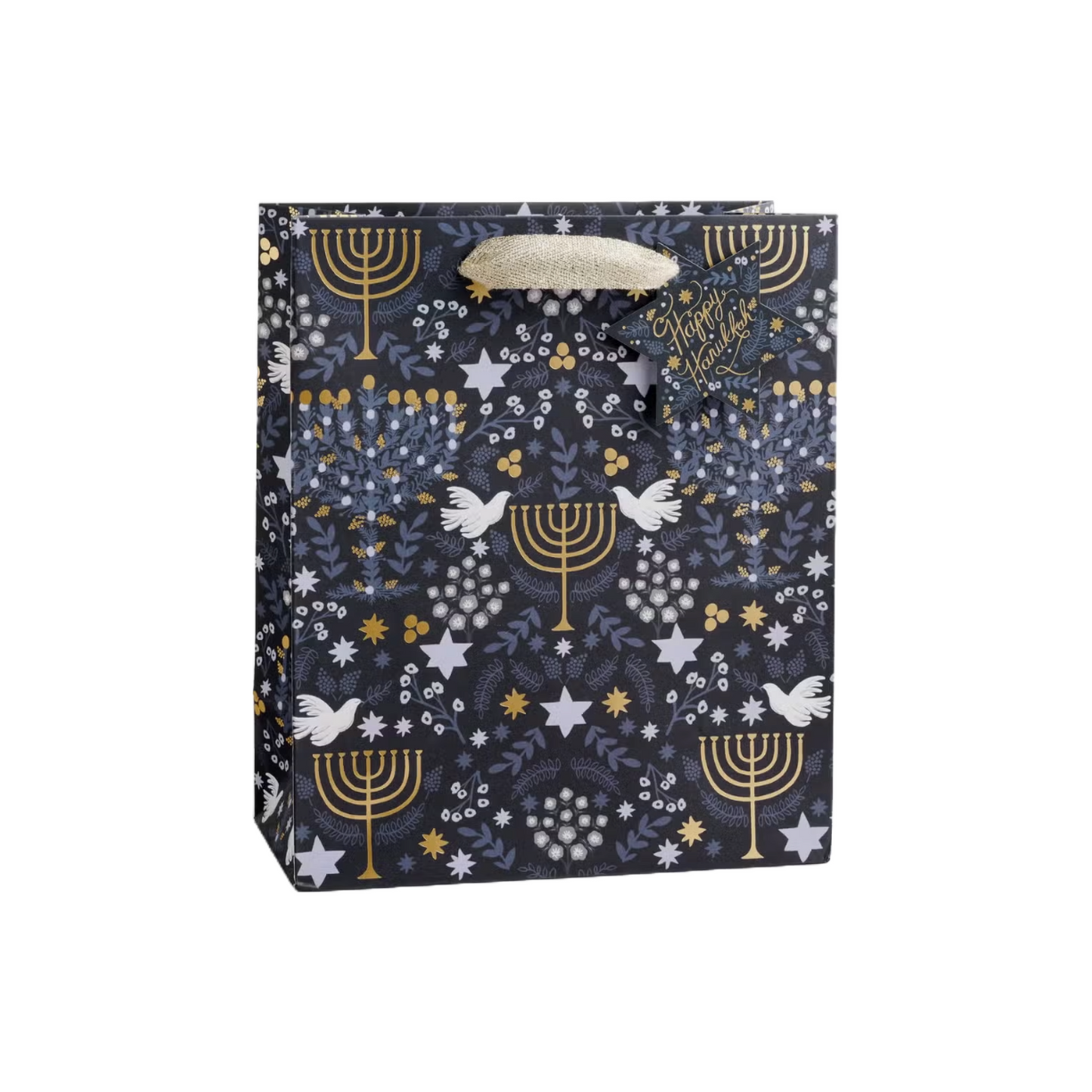 Load image into Gallery viewer, Medium Laurel Menorah Gift Bag by Rifle Paper Co.
