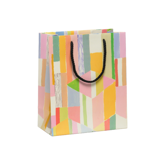 Load image into Gallery viewer, Medium Colorful Cubes Gift Bag by Red Cap Cards
