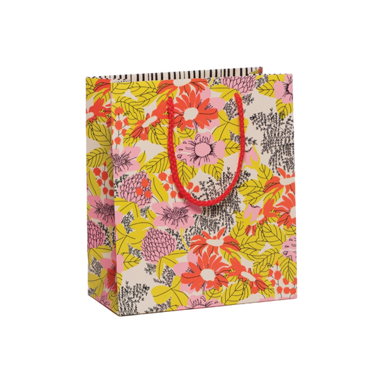 Load image into Gallery viewer, Medium Flagship Floral Gift Bag by Red Cap Cards
