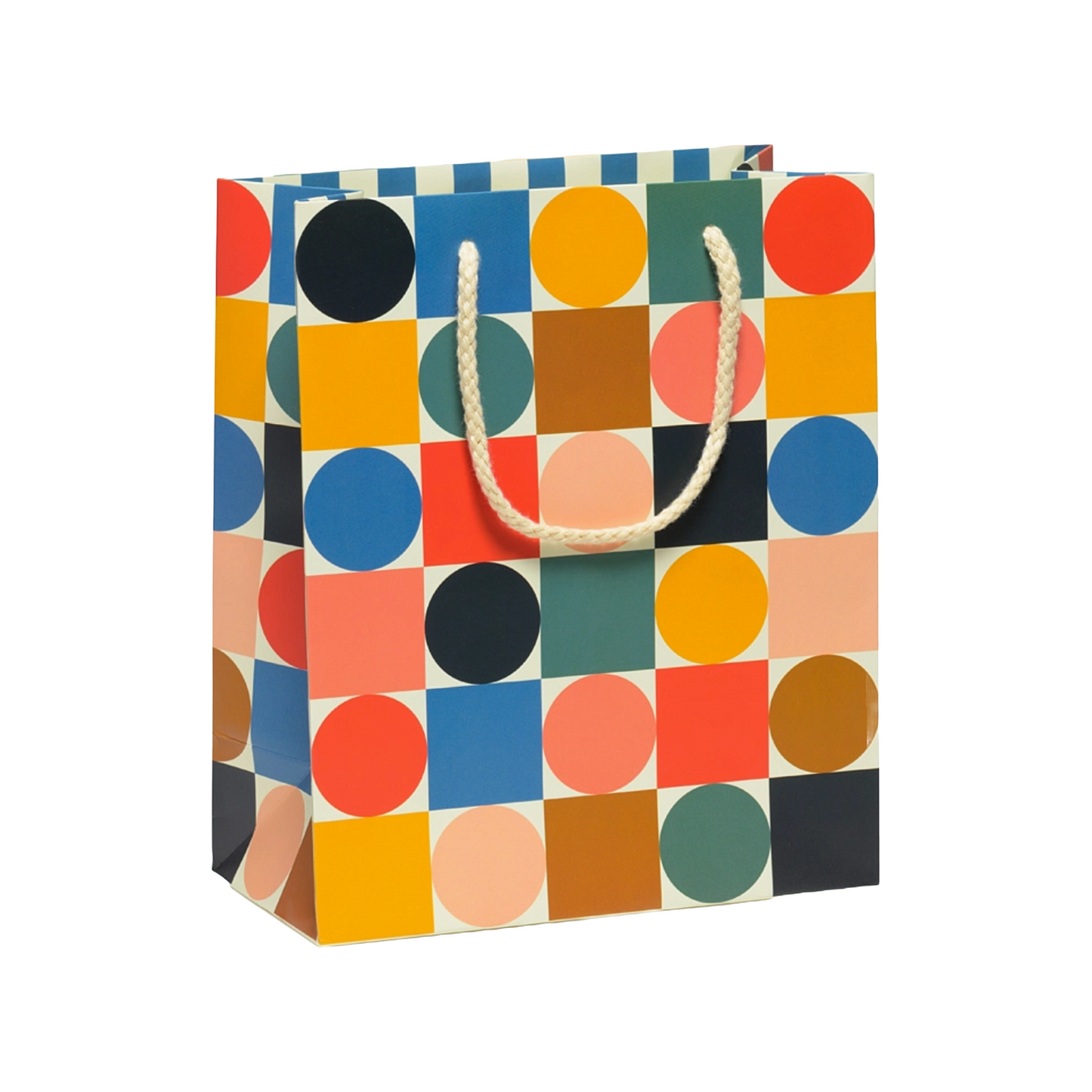 Medium Circles and Squares Gift Bag by Red Cap Cards