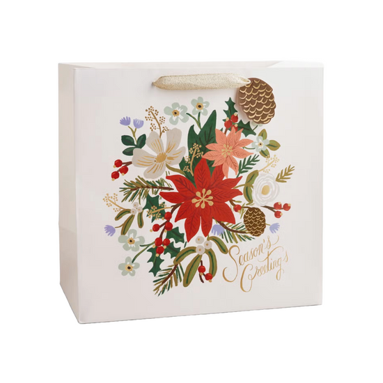 Load image into Gallery viewer, Large Holiday Bouquet Gift Bag by Rifle Paper Co.
