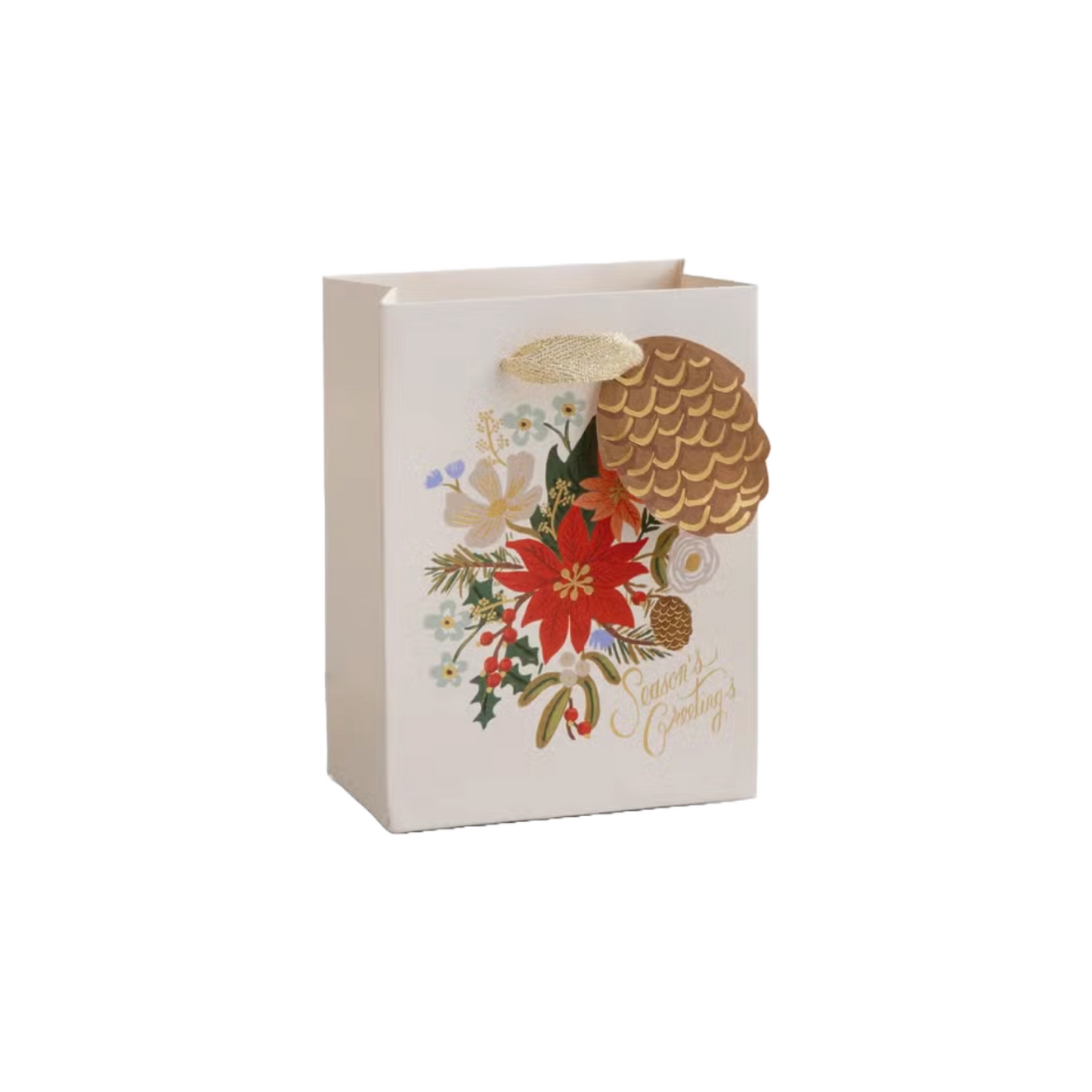 Load image into Gallery viewer, Small Holiday Bouquet Gift Bag by Rifle Paper Co.
