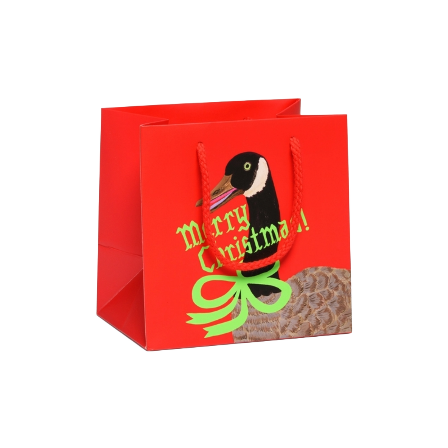 Small Christmas Goose Gift Bag