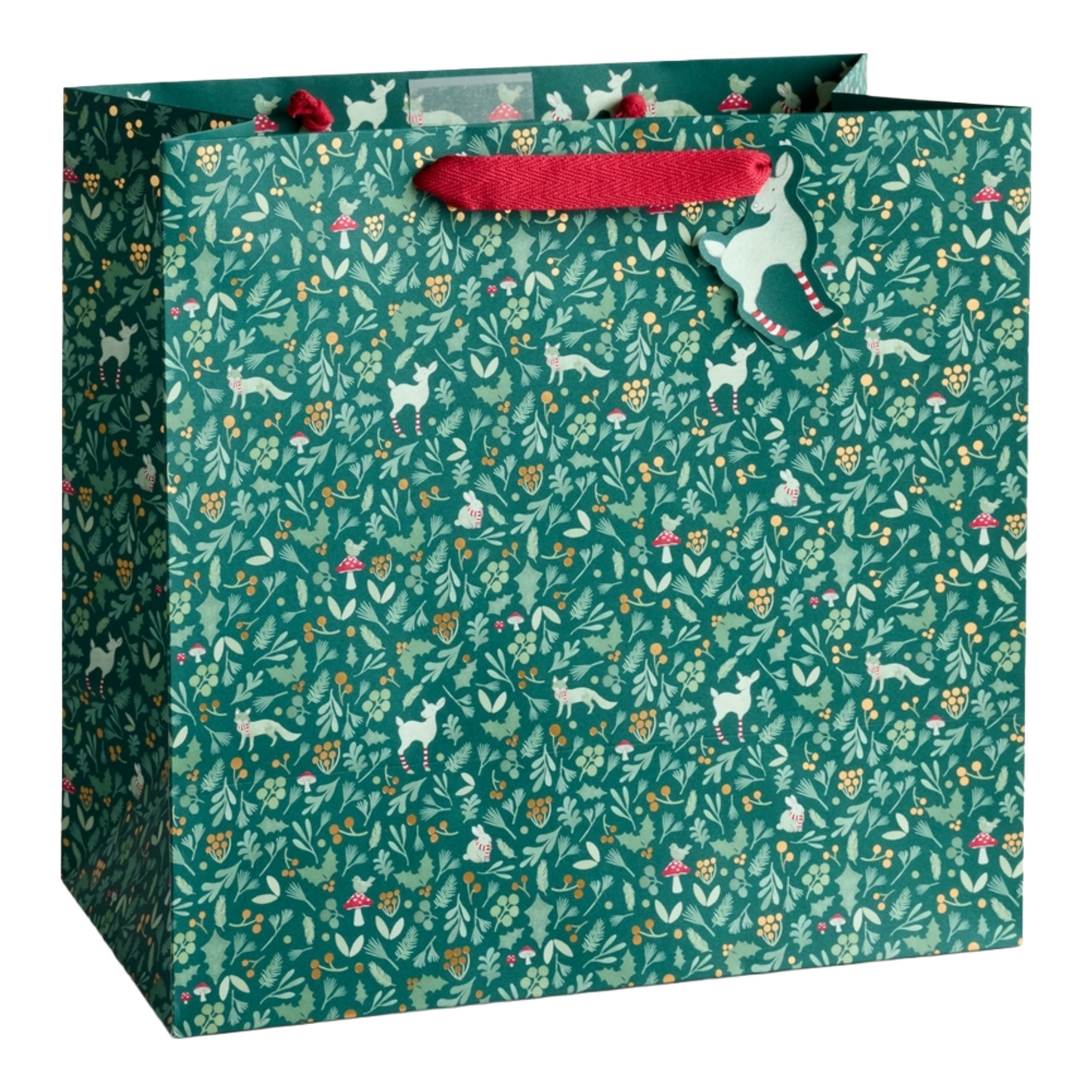 Large Winter Forest Christmas Gift Bag