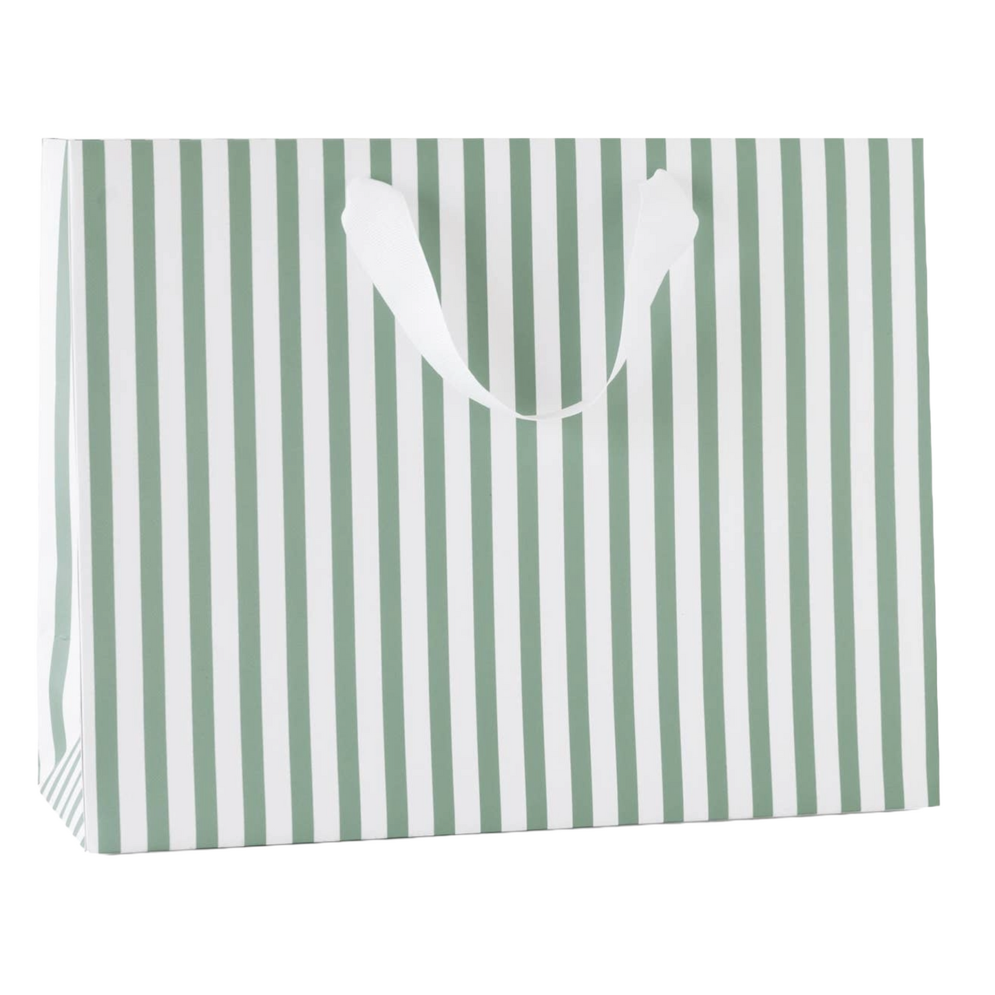 Sugar Paper Large Dark Green Stripe Gift Bag