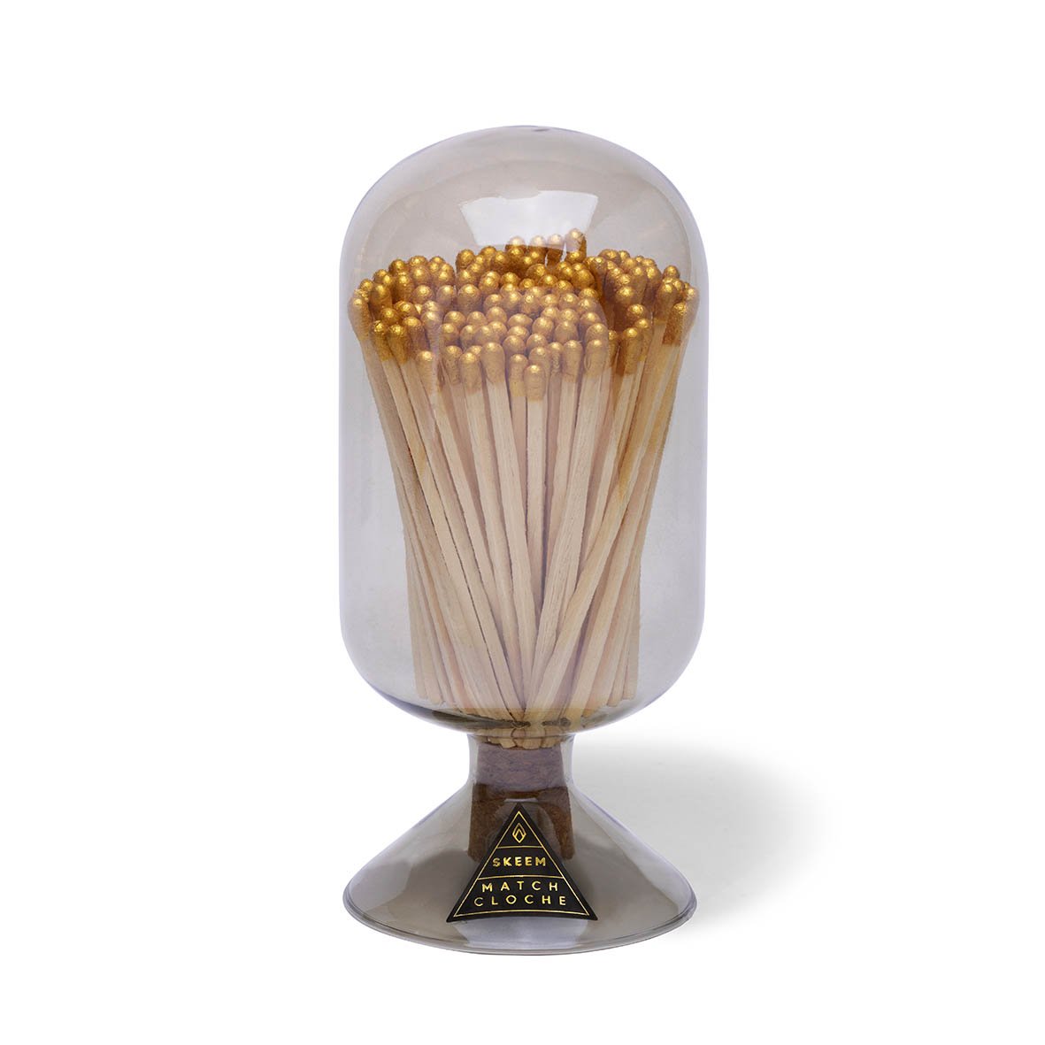 Smoke + Gold-Tipped Match Cloche