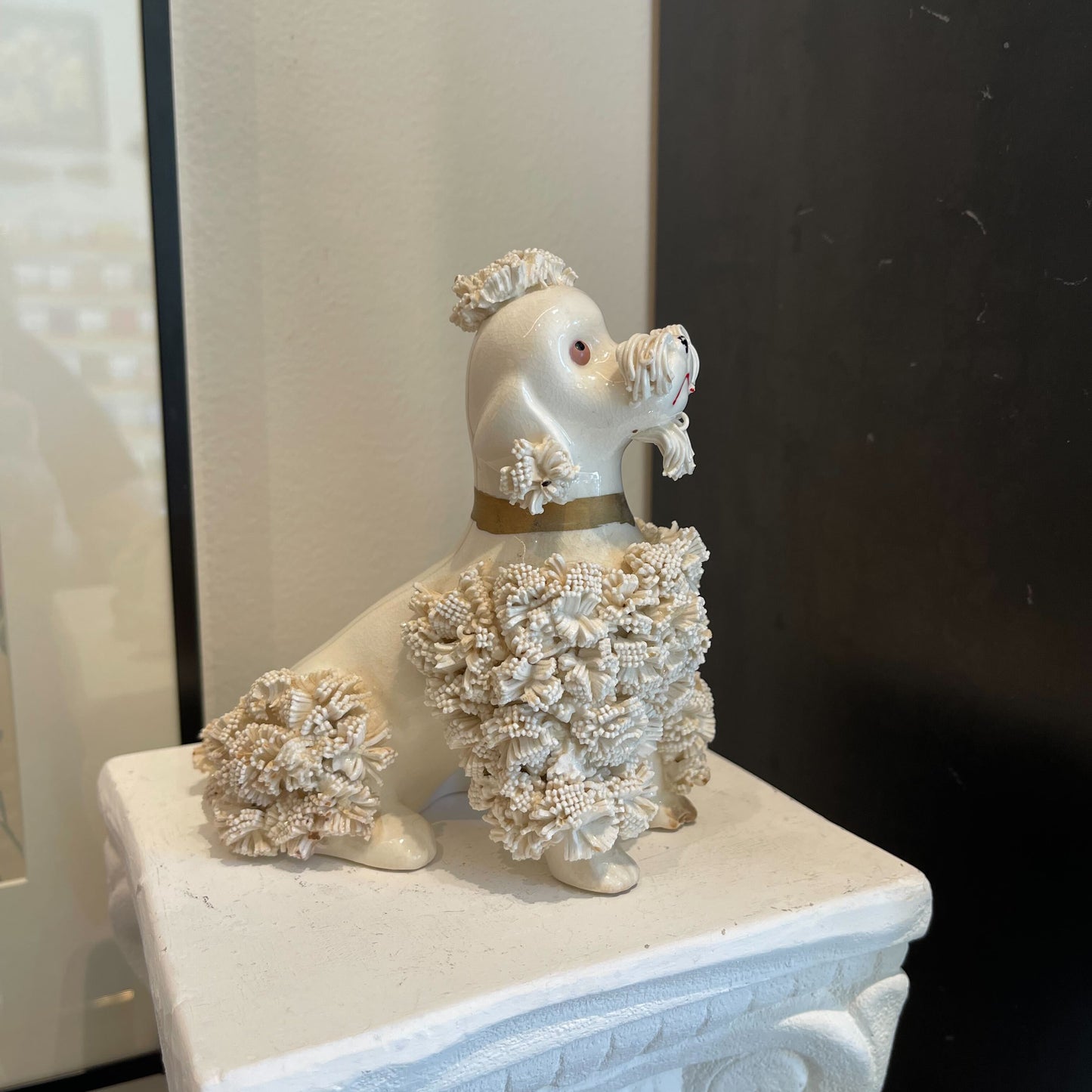 Vintage Spaghetti Ceramic Poodle by MJ Vintage
