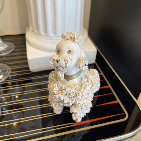 Vintage Spaghetti Ceramic Poodle by MJ Vintage