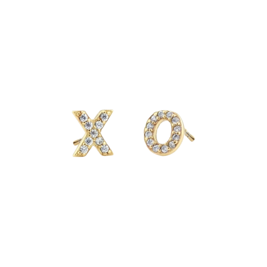 XO Crystal Stud Earrings