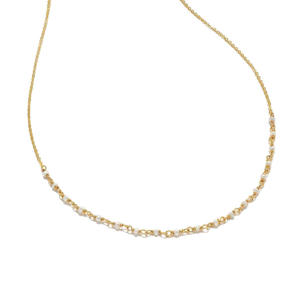 Freshwater Pearl Beaded Necklace by Amelia Rose Jewelry
