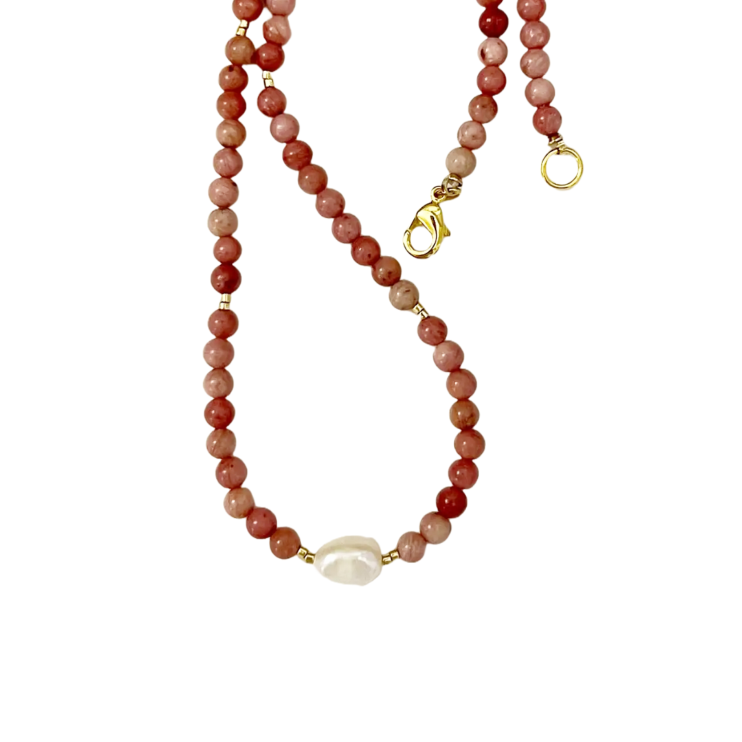 16" Lotus Necklace by Sandrine France Studio