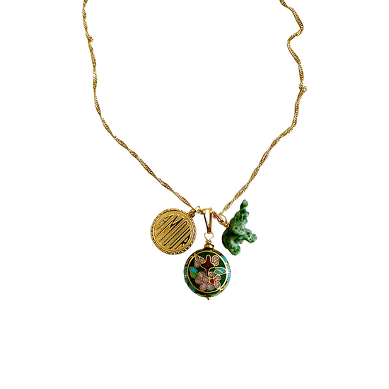 Ula Chunky Charm Necklace by Sandrine France Studio