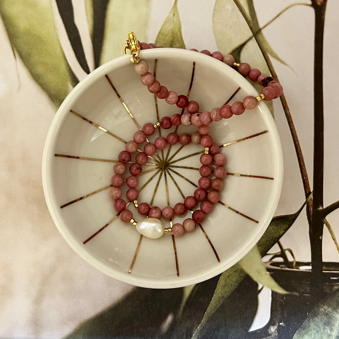 18" Lotus Necklace by Sandrine France Studio