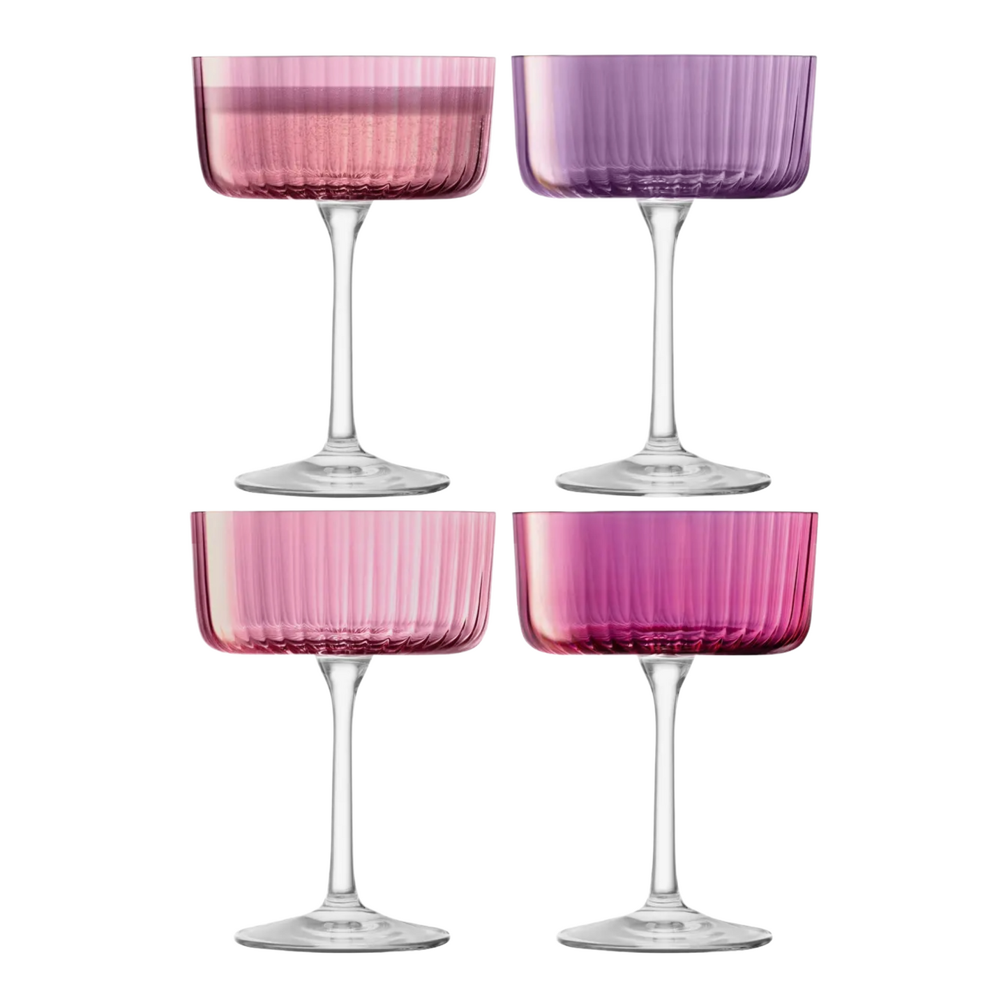 Garnet Gems Champagne/Cocktail Glass Set