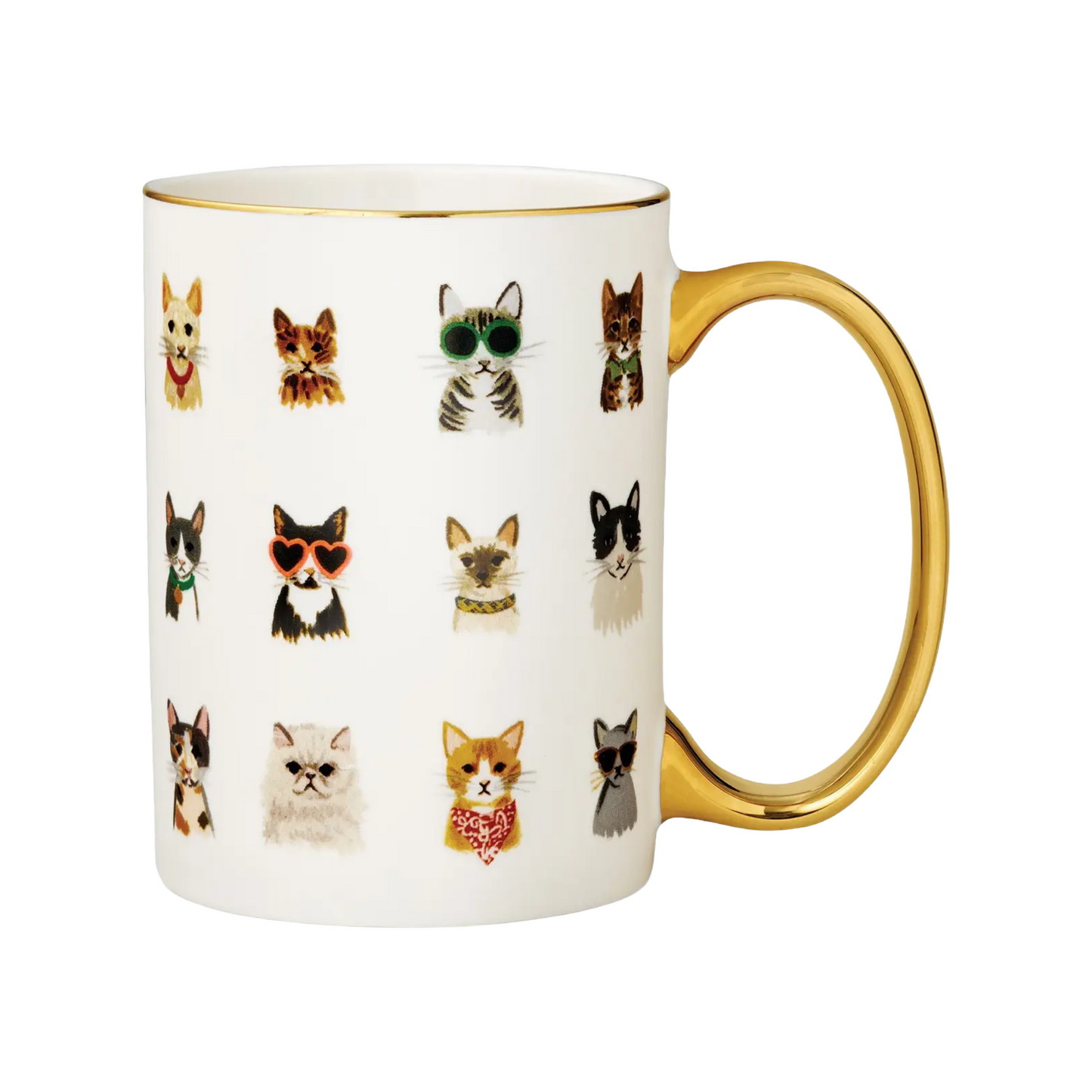 Cool Cats Porcelain Mug by Rifle Paper Co.