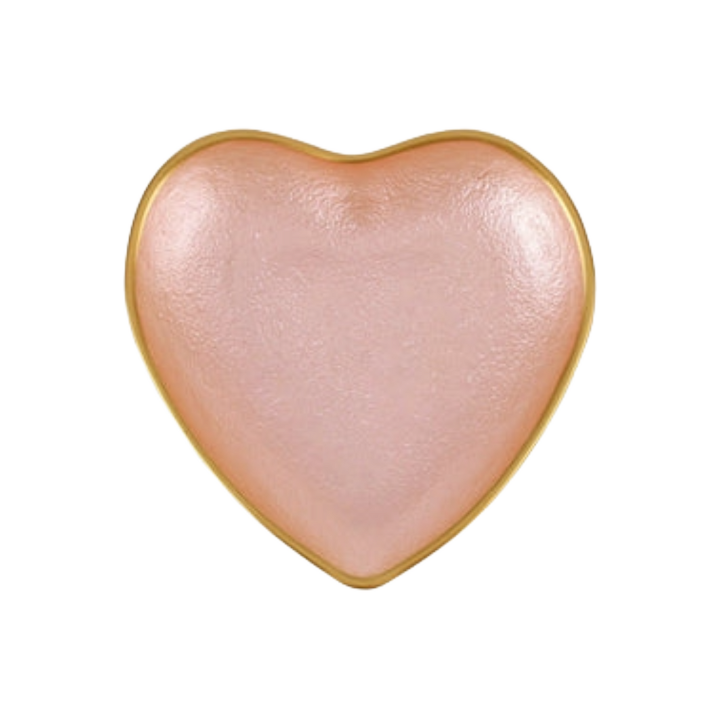 Baroque Glass Pink Heart Cocktail Plate