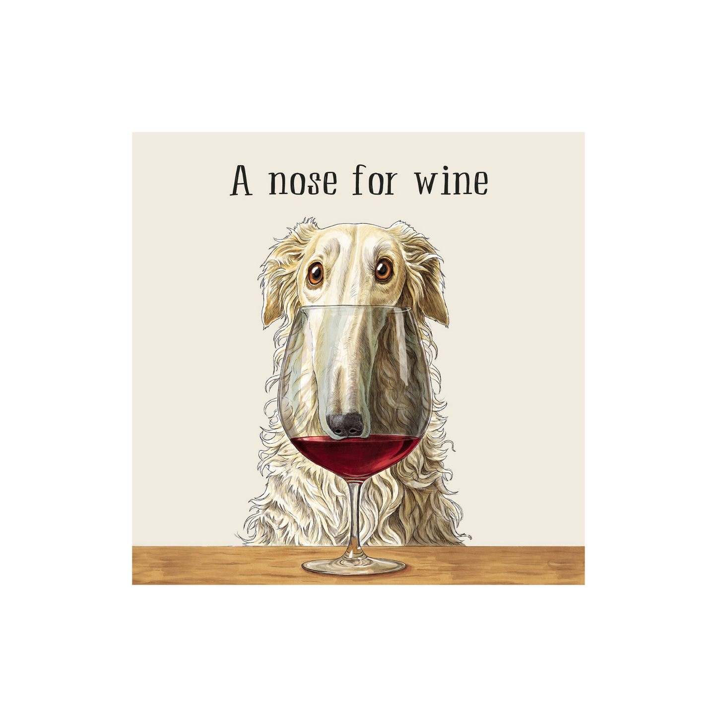A Nose For Wine Cocktail Napkin