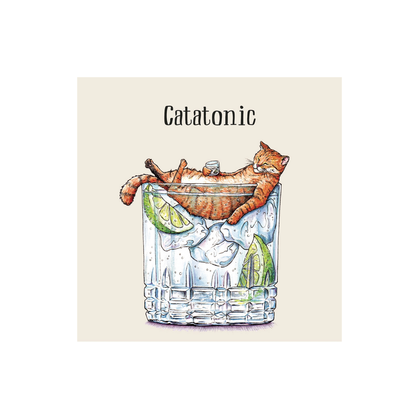 Catatonic Cocktail Napkin