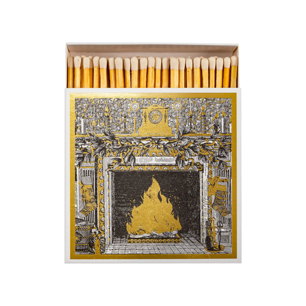 Holiday Fireside Matchbox by Archivist Gallery