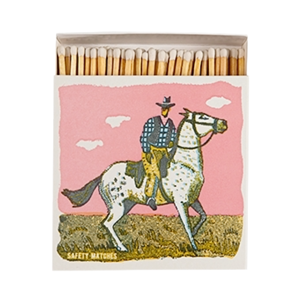 Pink Cowboy Matchbox