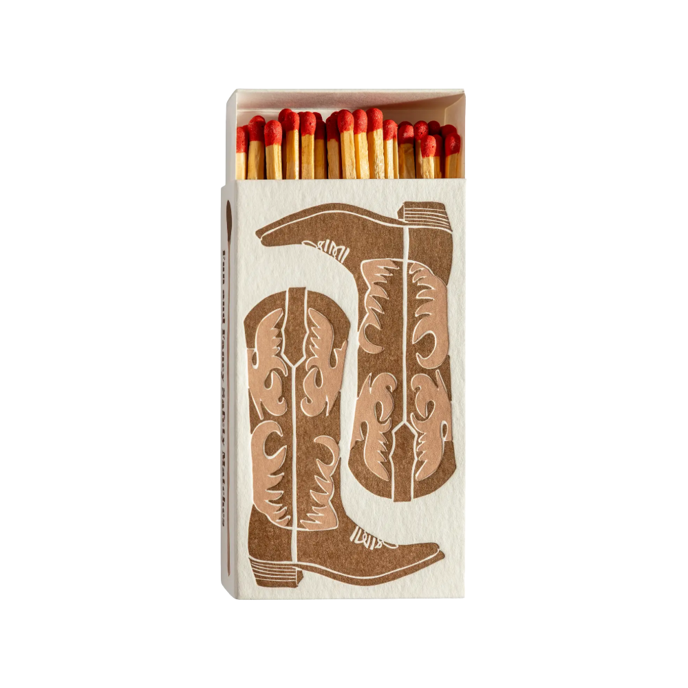 Brown Cowboy Boots Fun & Fancy Safety Matches