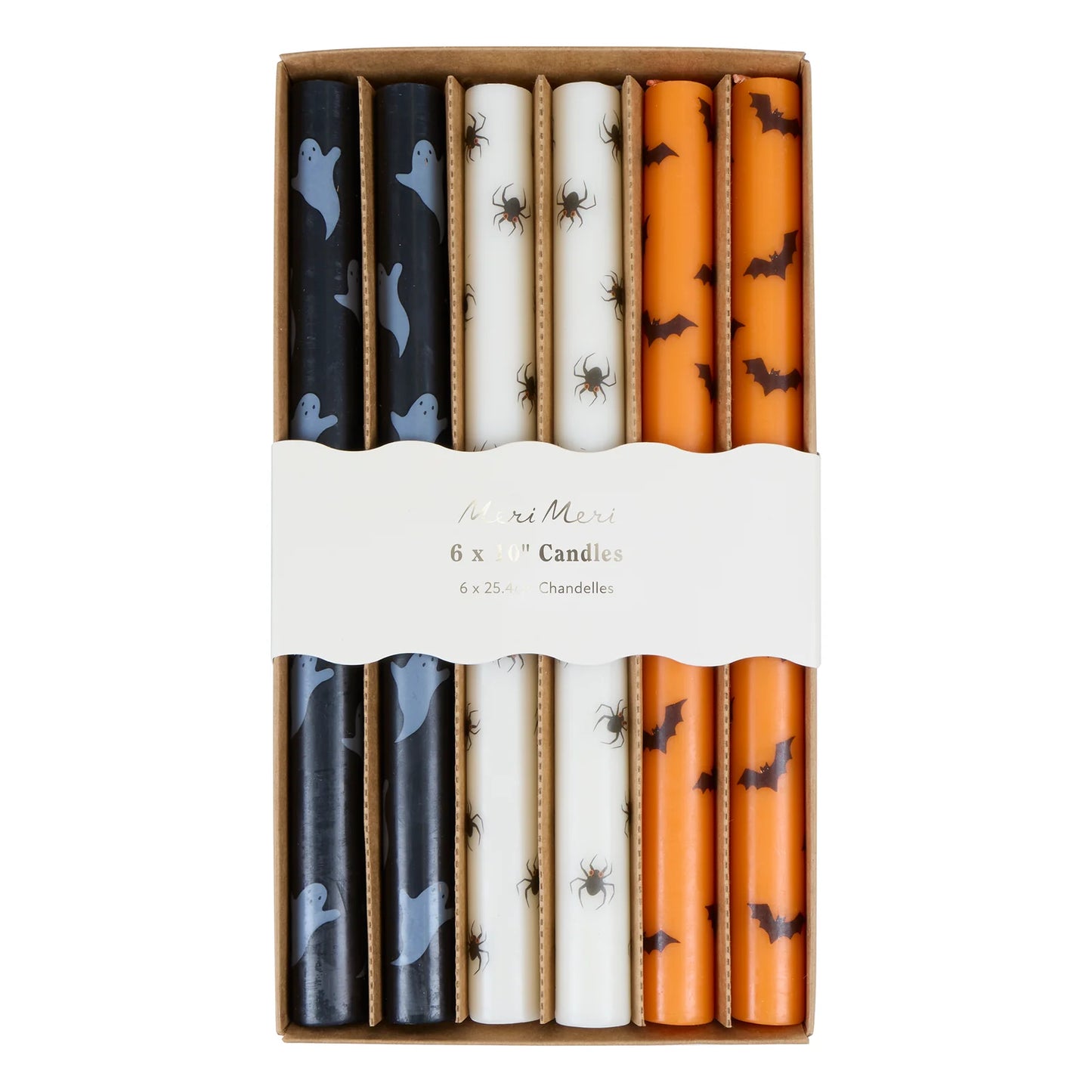 Mixed Halloween Icons Taper Candles