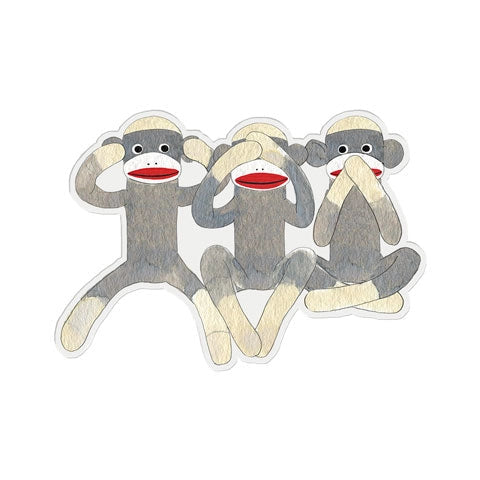 Monkey Business Vinyl Sticker