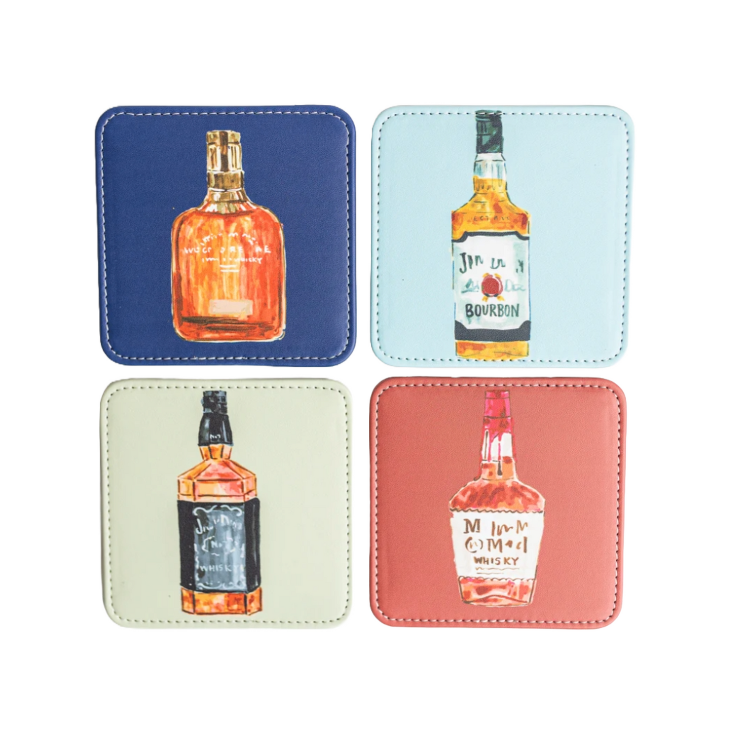 Load image into Gallery viewer, Bourbon Trail Coaster Set by Keva Style + Created By 
