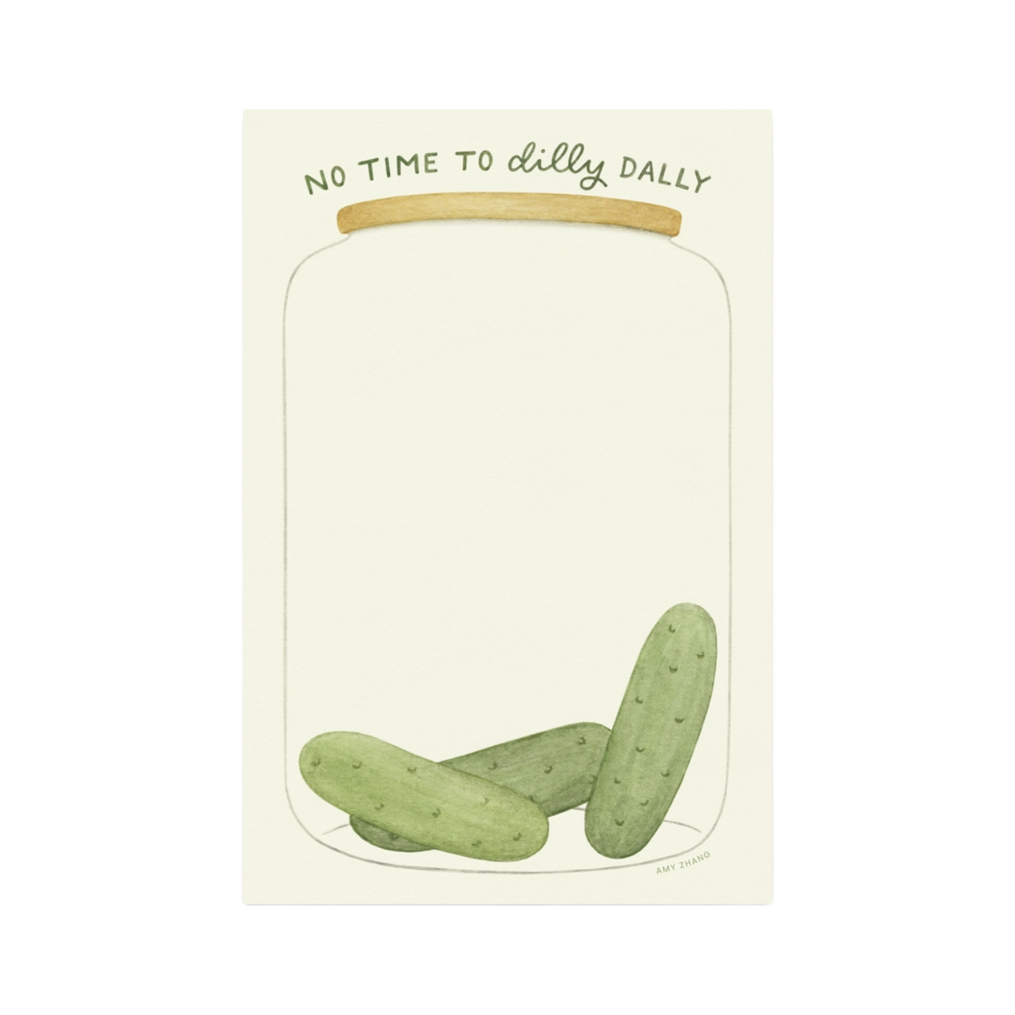 Dilly Dally Notepad by Amy Zhang
